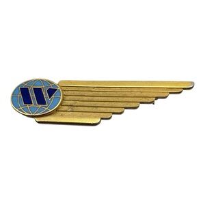 Bond-Boyd Toronto Worldways Canada Winged Enamel Brooch Pin Vintage